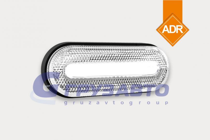 Фонарь габаритный FT-070 B LED белый со светоотражателем/FRISTOM