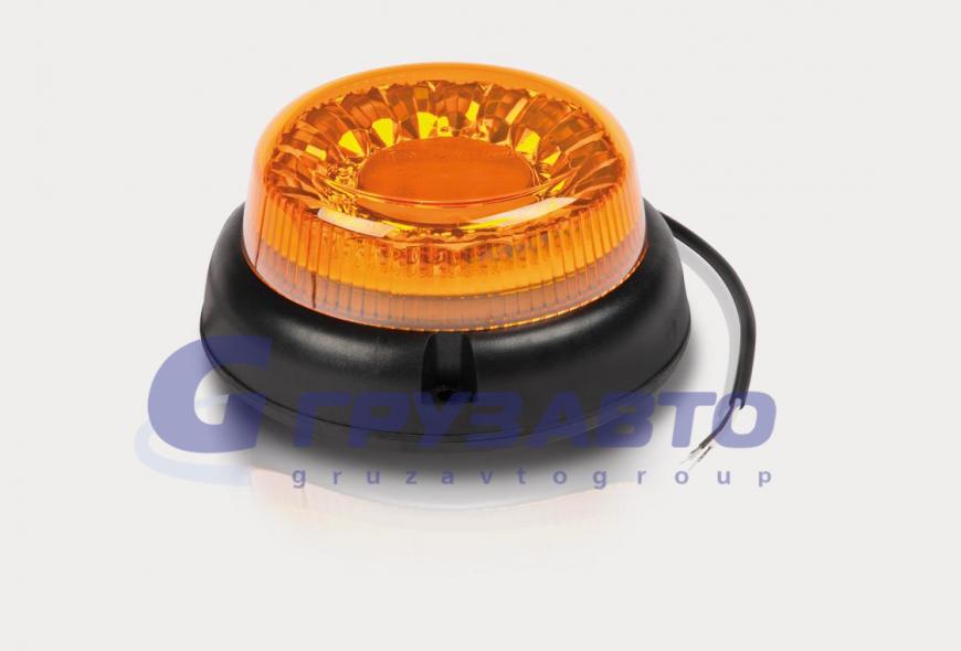 Маяк проблесковый FT-100 3S D F LED 12/24V с двойной вспышкой. цвет жёлтый/FRIST